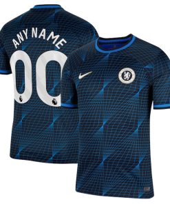 Chelsea Nike 2023/24 Away Stadium Replica Custom Jersey - Navy