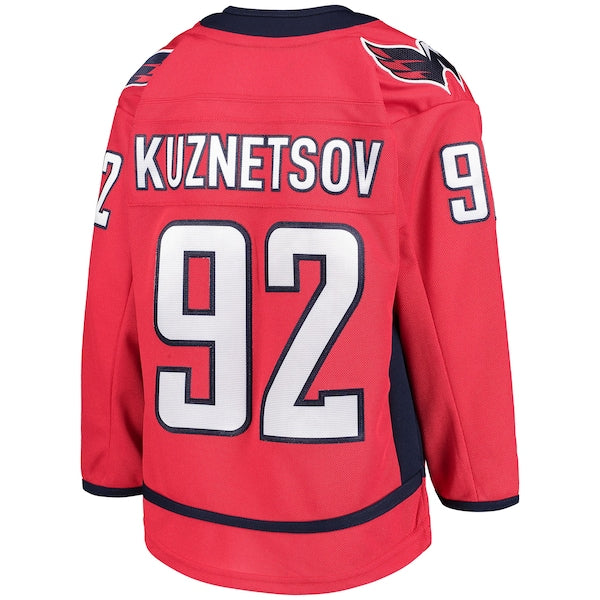Evgeny Kuznetsov Washington Capitals Youth Home Premier Player Jersey - Red - Image 3