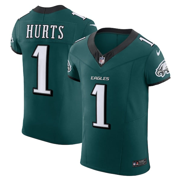 Jalen Hurts Philadelphia Eagles Nike Alternate Vapor F.U.S.E. Elite Jersey - Midnight Green/Black/Kelly Green - Image 2