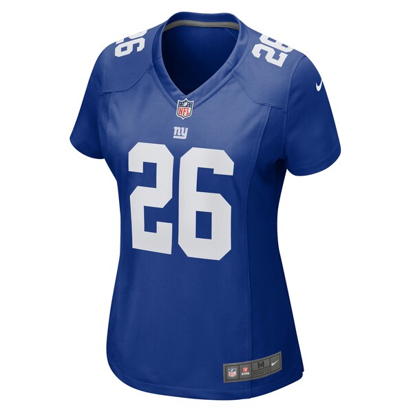 Devin Singletary New York Giants Nike Women's Game Jersey - Royal/Red - Image 4