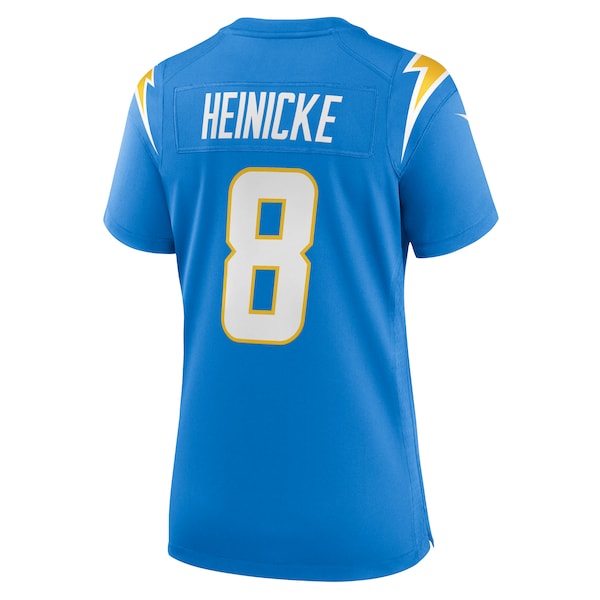 Taylor Heinicke Los Angeles Chargers Nike Women's Game Jersey - Powder Blue - Image 4