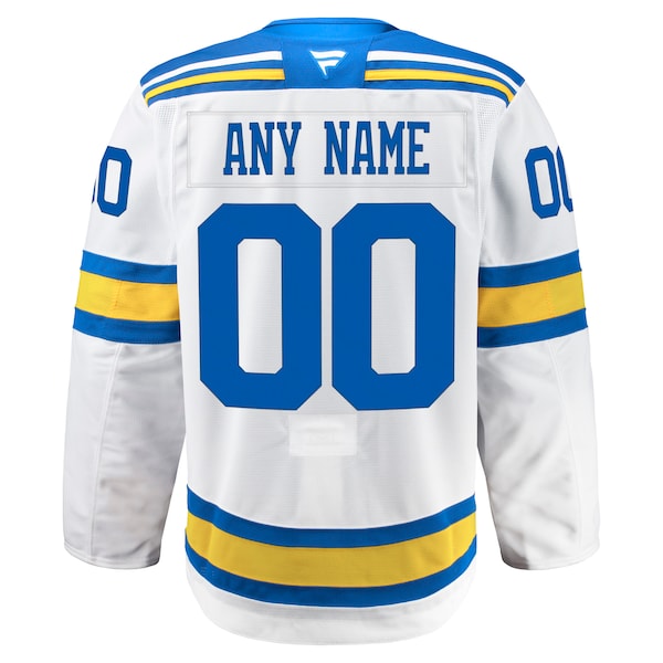 St. Louis Blues Away Authentic Pro Custom Jersey - White/Blue - Image 4