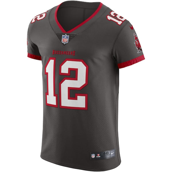 Tom Brady Tampa Bay Buccaneers Nike Alternate Vapor Elite Jersey - Pewter - Image 2