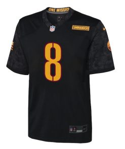Alternative view of Brian Robinson Jr. Washington Commanders Nike Youth Game Jersey - Black