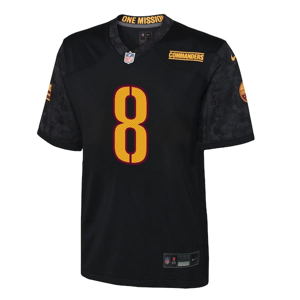Brian Robinson Jr. Washington Commanders Nike Youth Game Jersey - Black - Image 2