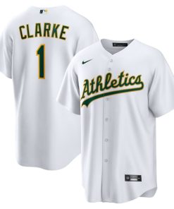 Denzel Clarke Athletics Nike Home Replica Jersey - White