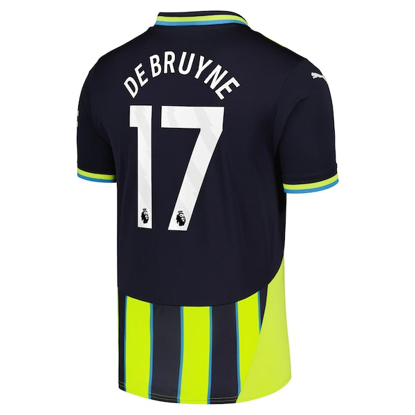 Kevin De Bruyne Manchester City Puma 2024/25 Away Replica Player Jersey - Navy - Image 3