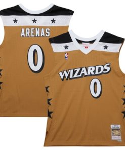 Gilbert Arenas Washington Wizards  2006/07 Hardwood Classics Swingman Jersey - Gold