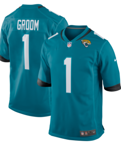Number 1 Groom Jacksonville Jaguars Nike Game Jersey - Teal
