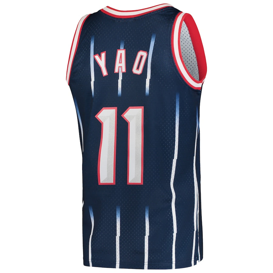 Yao Ming Houston Rockets Hardwood Classics 2002-03 Swingman Jersey - Navy - Image 3