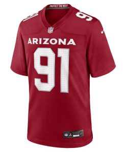 Alternative view of L.J. Collier Arizona Cardinals Nike Team Game Jersey -  Cardinal