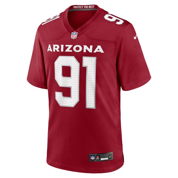 L.J. Collier Arizona Cardinals Nike Team Game Jersey - Cardinal - Image 2