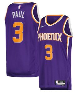 Alternative view of Chris Paul Phoenix Suns Nike Unisex Swingman Jersey - Icon Edition - Purple/White