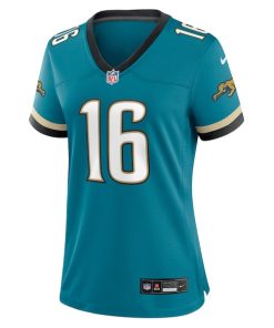 Alternative view of Trevor Lawrence Jacksonville Jaguars Nike Women's Prowler Throwback Game Jersey - Teal
