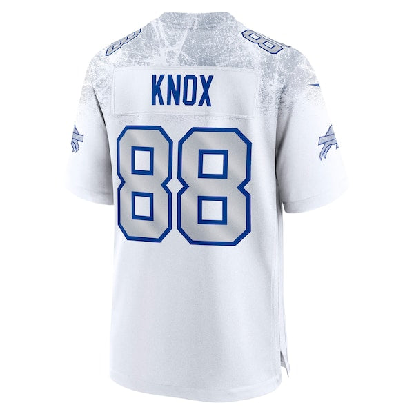 Dawson Knox Buffalo Bills Nike 2025 Rivalries Collection Game Jersey - White - Image 3