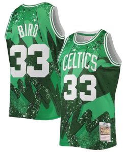 Larry Bird Boston Celtics Hardwood Classics 1985/86 Hyper Hoops Swingman Jersey - Kelly Green