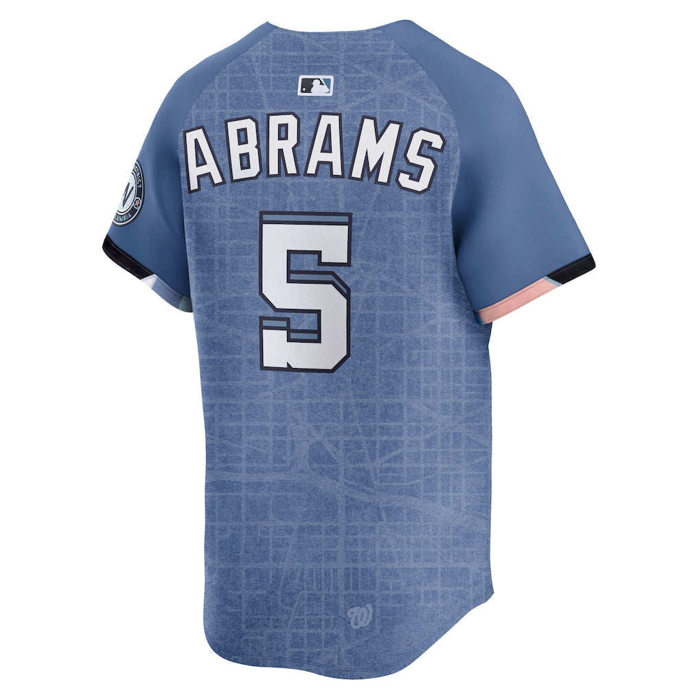 CJ Abrams Washington Nationals Nike 2025 City Connect Limited Jersey - Blue - Image 3