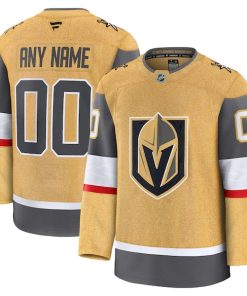 Alternative view of Vegas Golden Knights  Home Premium Custom Jersey - Gold/Gray/White