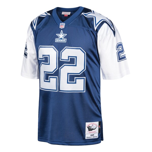 Emmitt Smith Dallas Cowboys 1995 Authentic Throwback Retired Player Jersey - Navy - Image 2