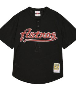 Alternative view of Craig Biggio Houston Astros Profile Big & Tall Cooperstown Collection Mesh Batting Practice Jersey - Black