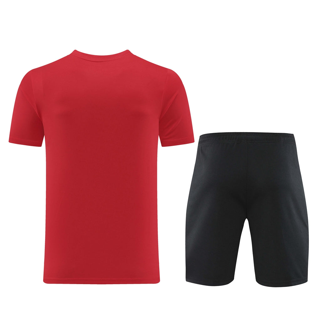 Nike Short Sleeve Training Jersey Set-ND06- Red/White - Image 2
