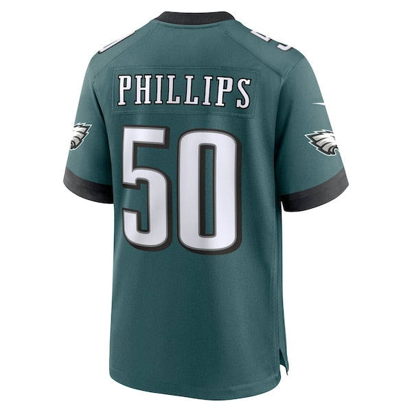 Jaelan Phillips Philadelphia Eagles Nike Team Game Jersey - Midnight Green/White/Kelly Green - Image 4
