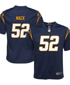 Khalil Mack Los Angeles Chargers Nike Youth Game Jersey - Navy/Powder Blue