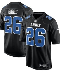 Jahmyr Gibbs Detroit Lions Nike Fashion Jersey - Carbon Black