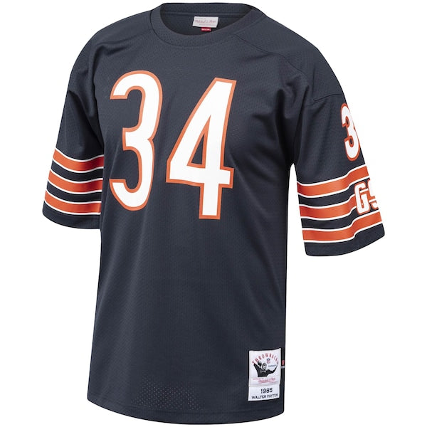 Walter Payton Chicago Bears 1985 Authentic Throwback Retired Player Jersey - Navy/White - Image 3