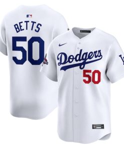 Mookie Betts Los Angeles Dodgers Nike 2024 World Series Champions Home Limited Player Jersey - White