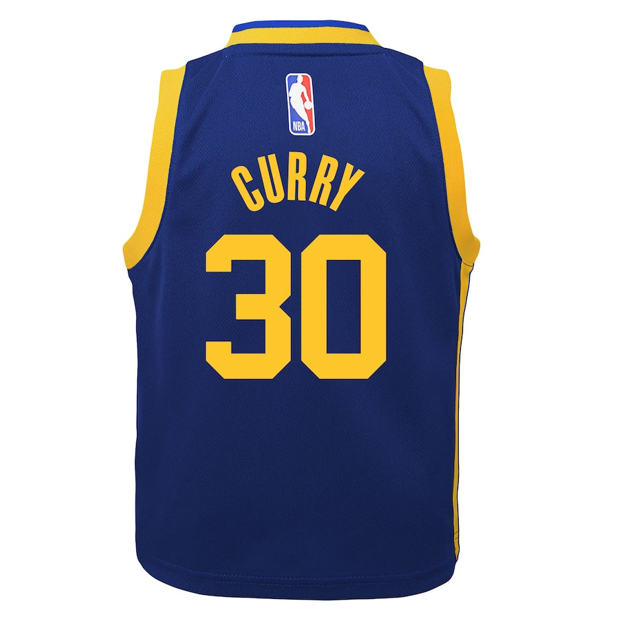Stephen Curry Golden State Warriors Jordan Brand Preschool 2022/23 Statement Edition Jersey - Royal - Image 3