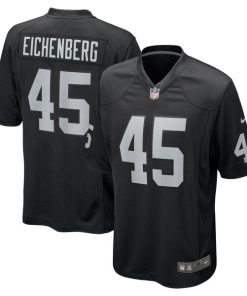 Tommy Eichenberg Las Vegas Raiders Nike Team Game Jersey -  Black