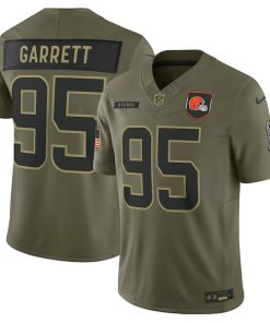 Myles Garrett Cleveland Browns Nike 2025 Salute to Service Limited Jersey - Olive