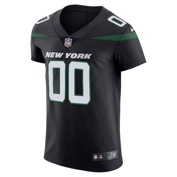 New York Jets Nike Vapor Untouchable Elite Custom Jersey - Stealth Black - Image 2