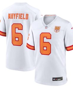 Baker Mayfield '76 Tampa Bay Buccaneers Nike 50th Season Game Jersey - White