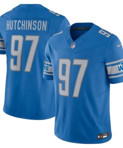 Aidan Hutchinson Detroit Lions Nike Vapor F.U.S.E. Limited Jersey - Blue