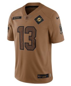 Alternative view of Dan Marino Miami Dolphins Nike 2023 Salute To Service Retired Player Limited Jersey - Brown