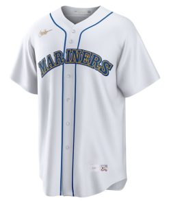 Alternative view of Ken Griffey Jr. Seattle Mariners Nike Home Cooperstown Collection Player Jersey - White
