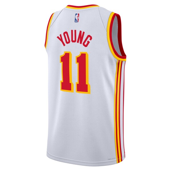 Trae Young Atlanta Hawks Nike Youth Swingman Jersey - Association Edition - White - Image 3