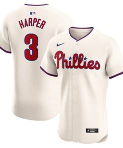 Bryce Harper Philadelphia Phillies Nike Alternate Elite Player Jersey - Cream