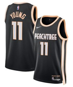 Trae Young Atlanta Hawks Nike Unisex 2025/26 Swingman Jersey - Black - City Edition
