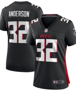 Alternative view of Jamal Anderson Atlanta Falcons Nike Women's Game Retired Player Jersey - Black/Red
