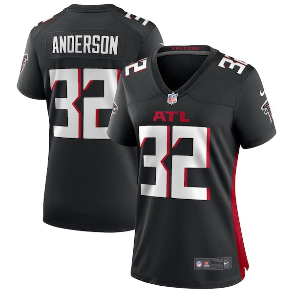 Jamal Anderson Atlanta Falcons Nike Women's Game Retired Player Jersey - Black/Red - Image 2