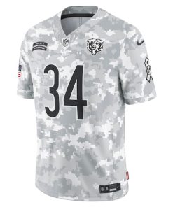 Alternative view of Walter Payton Chicago Bears Nike 2024 Salute to Service Retired Player Limited Jersey - Arctic Camo