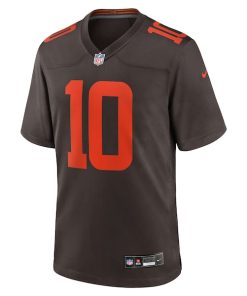 Alternative view of Quinshon Judkins Cleveland Browns Nike Alpha Dawg Game Jersey - Brown