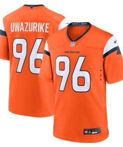 Eyioma Uwazurike Denver Broncos Nike Team Game Jersey -  Orange