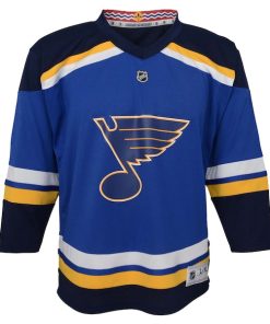 Alternative view of St. Louis Blues Youth Home Replica Custom Jersey - Blue