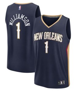Zion Williamson New Orleans Pelicans  Fast Break Replica Player Jersey - Icon Edition - Navy
