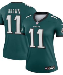 A.J. Brown Philadelphia Eagles Nike Women's Legend Jersey - Midnight Green
