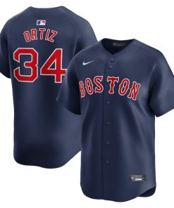 David Ortiz Boston Red Sox Nike Alternate Limited Retired Player Jersey?¨C Navy